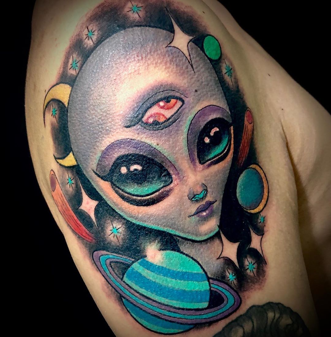Alien tattoo by Pavel Angel | Post 6129 | Alien tattoo, Movie tattoo,  Tattoos